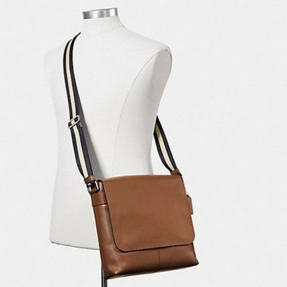 Coach Bags Coach Mens Crossbody Saddle Brown Leather Messenger Bag